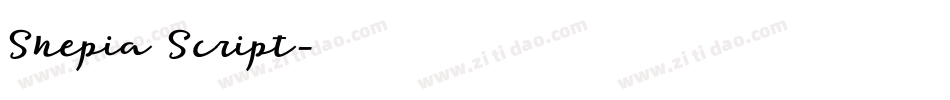 Shepia Script字体转换